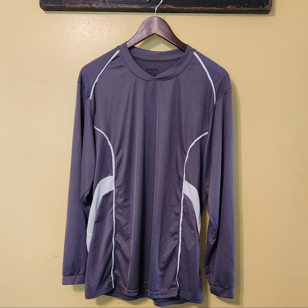 Augusta Sportswear men's long sleeve active shirt. Grey size medium.